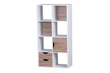 Ajan kirjahylly 60 cm maalattua puuta - Valkoinen - Säilytys - Hylly - Kirjahylly