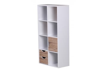 Ajan kirjahylly 60 cm maalattua puuta - Valkoinen - Säilytys - Hylly - Kirjahylly