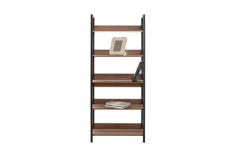 Ajkati kirjahylly 73 cm saksanpähkinä - Ruskea - Säilytys - Hylly - Kirjahylly