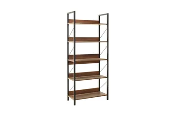 Ajkati kirjahylly 73 cm saksanpähkinä - Ruskea - Säilytys - Hylly - Kirjahylly