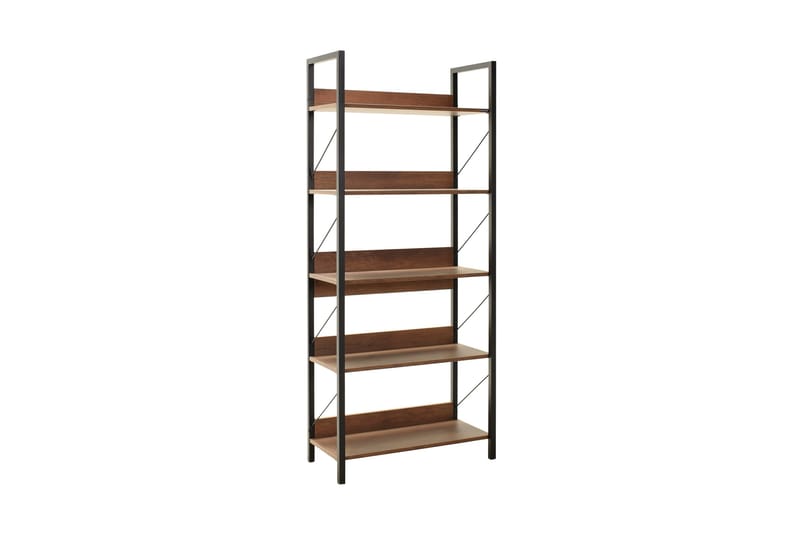Ajkati kirjahylly 73 cm saksanpähkinä - Ruskea - Säilytys - Hylly - Kirjahylly