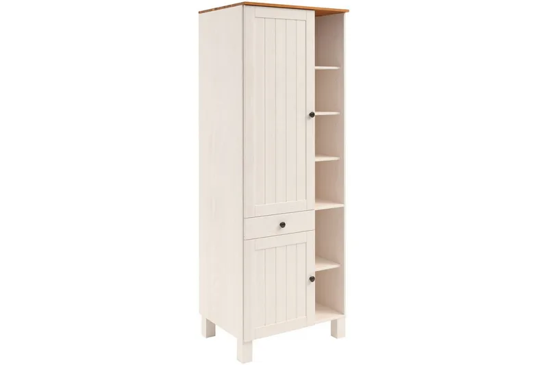 Alby Kirjahylly 205x75 cm - Valkoinen - Säilytys - Hylly - Kirjahylly