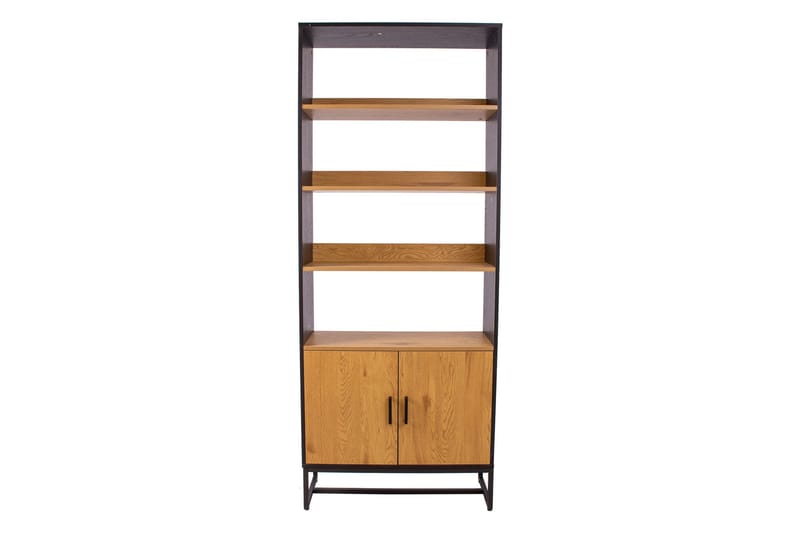 Amsterdam kirjahylly 80 cm puinen metallirunko - Musta|Ruskea - Säilytys - Hylly - Kirjahylly