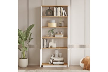 Anari kirjahylly 77,5 cm tammi - Valkoinen - Säilytys - Hylly - Kirjahylly
