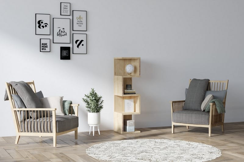 Andifli kirjahylly 25 cm tammea - Vihreä - Säilytys - Hylly - Kirjahylly