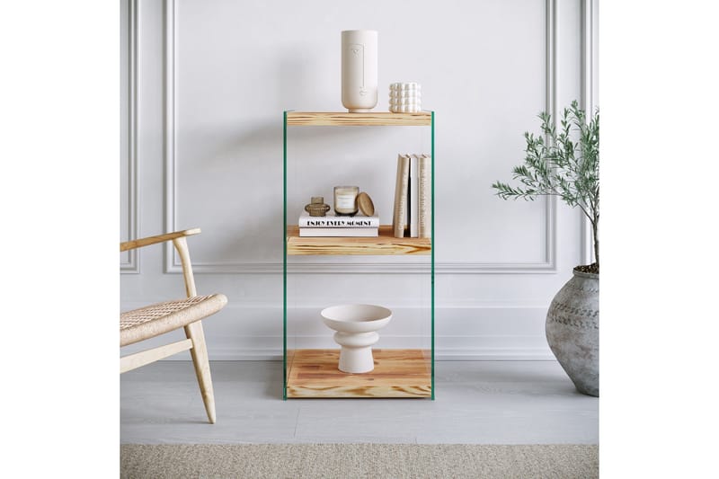 Assanisa kirjahylly 40 cm mäntyä - Vaaleanruskea - Säilytys - Hylly - Kirjahylly