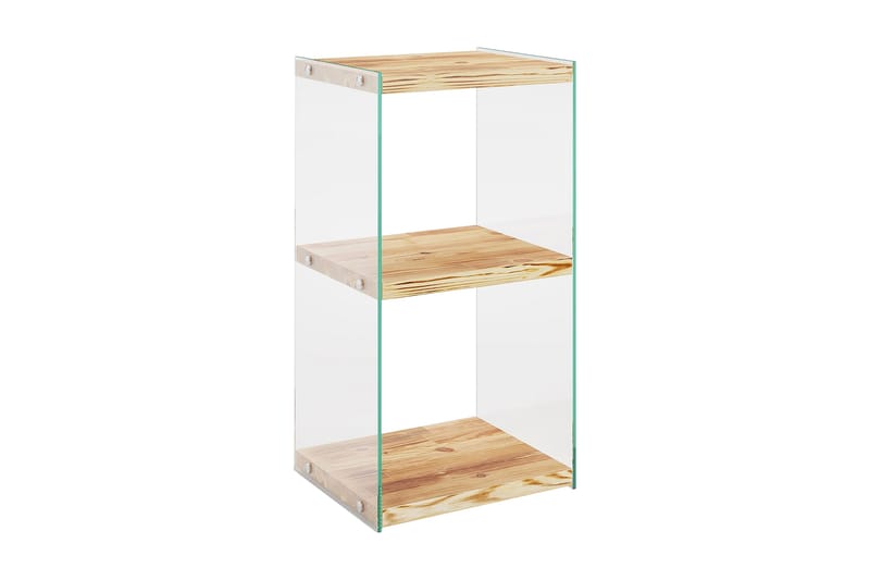 Assanisa kirjahylly 40 cm mäntyä, Vaaleanruskea