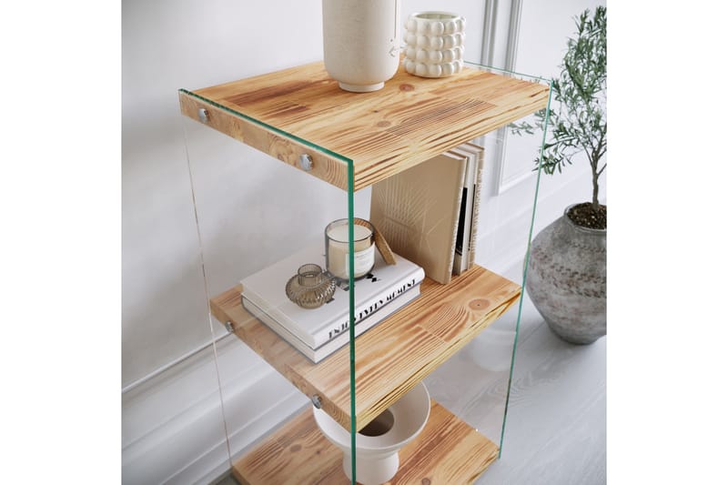 Assanisa kirjahylly 40 cm mäntyä - Vaaleanruskea - Säilytys - Hylly - Kirjahylly