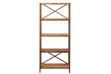 Ayanna kirjahylly 70 cm tiikki - Hunajanruskea - Säilytys - Hylly - Kirjahylly