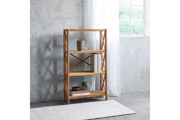 Ayanna kirjahylly 70 cm tiikki - Ruskea - Säilytys - Hylly - Kirjahylly