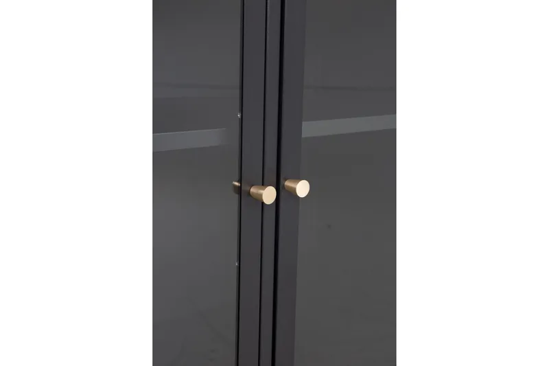 Bakal kirjahylly 85 cm lasia ja metallia - Musta - Säilytys - Hylly - Kirjahylly
