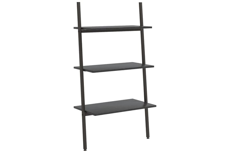 beBasic 3-kerroksinen kalteva hylly musta 64x34x116 cm - Musta - Säilytys - Hylly - Tikashylly