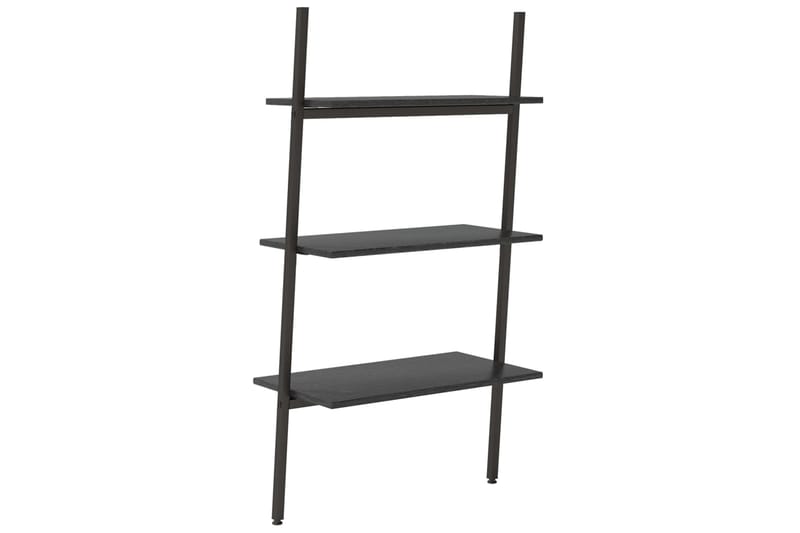 beBasic 3-kerroksinen kalteva hylly musta 64x34x116 cm - Musta - Säilytys - Hylly - Tikashylly