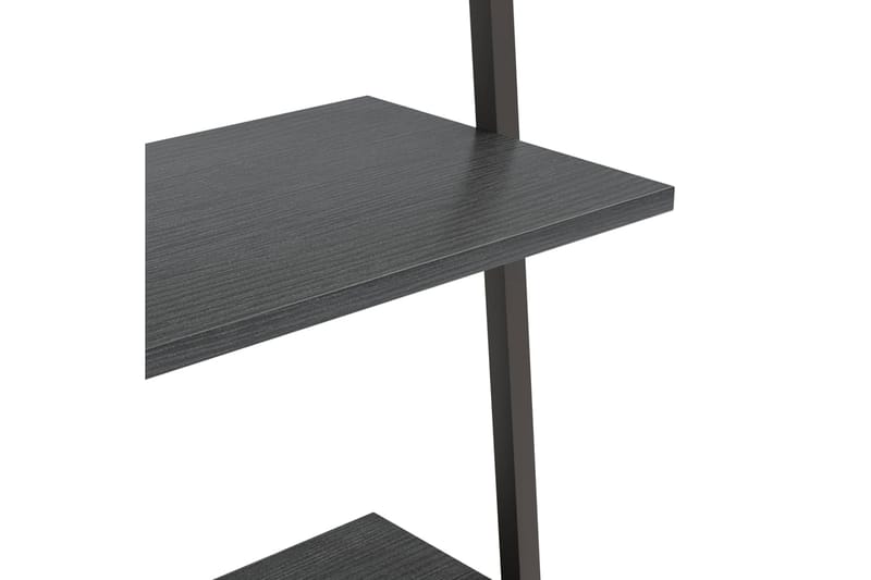 beBasic 3-kerroksinen kalteva hylly musta 64x34x116 cm - Musta - Säilytys - Hylly - Tikashylly