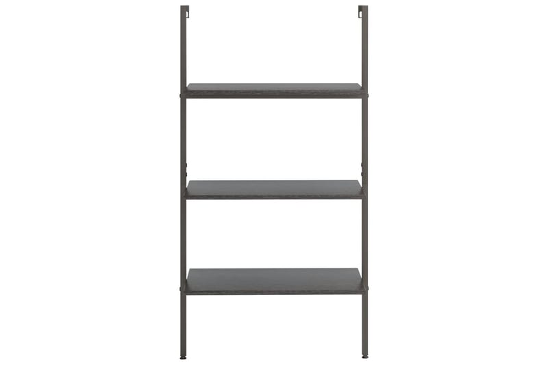 beBasic 3-kerroksinen kalteva hylly musta 64x35x120,5 cm - Musta - Säilytys - Hylly - Kirjahylly