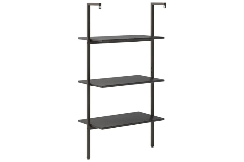 beBasic 3-kerroksinen kalteva hylly musta 64x35x120,5 cm - Musta - Säilytys - Hylly - Kirjahylly