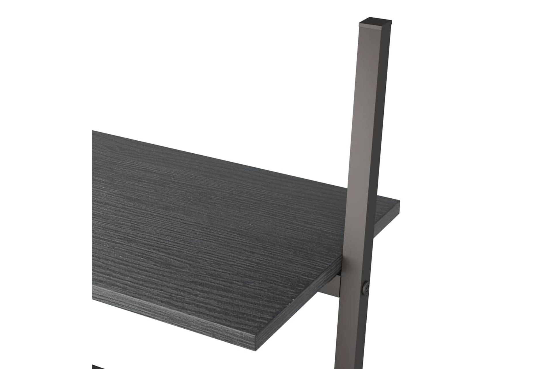 beBasic 4-kerroksinen kalteva hylly musta 64x34x150,5 cm - Musta - Säilytys - Hylly - Kirjahylly