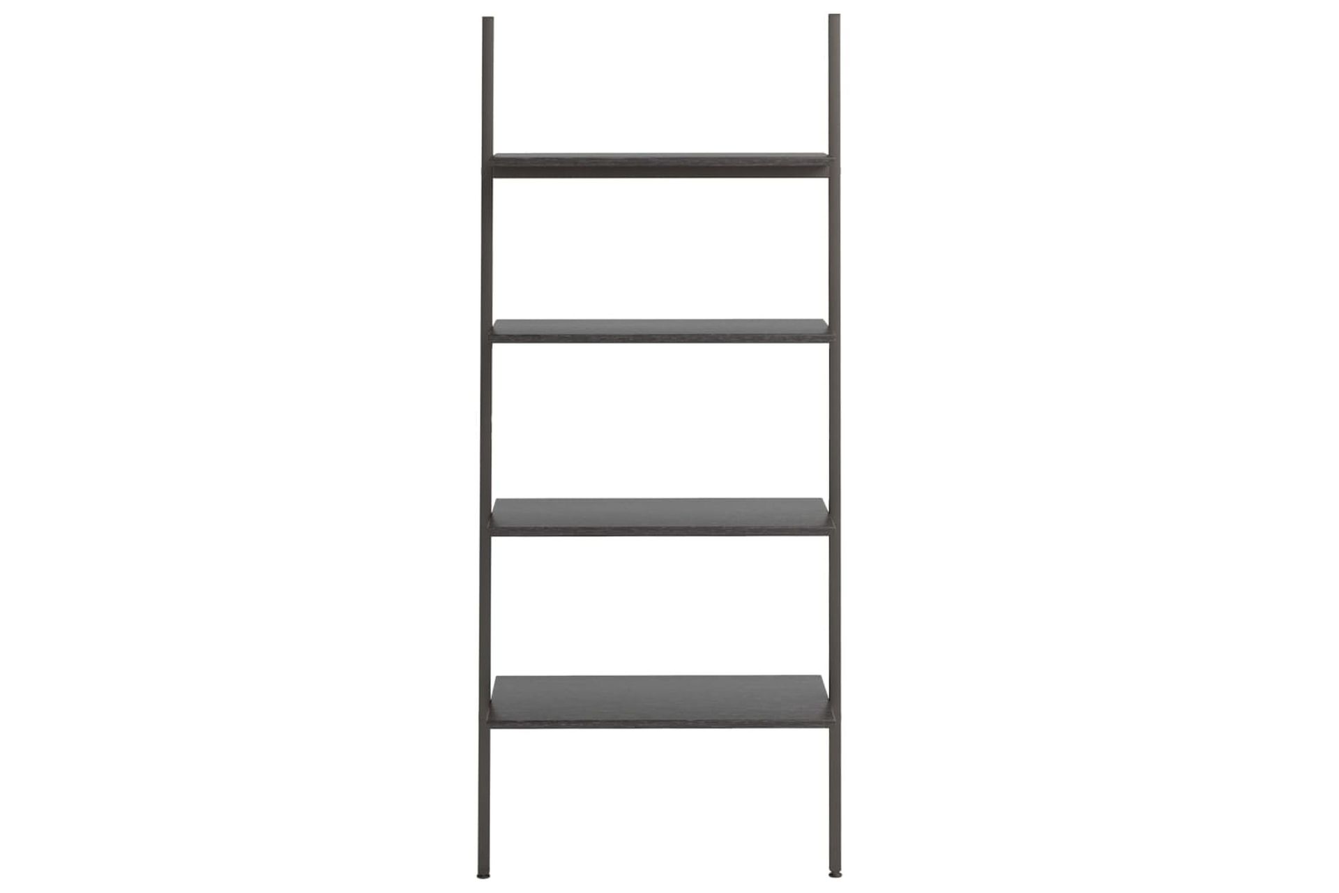 beBasic 4-kerroksinen kalteva hylly musta 64x34x150,5 cm - Musta - Säilytys - Hylly - Kirjahylly