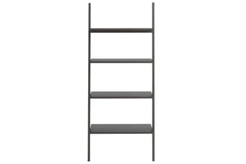 beBasic 4-kerroksinen kalteva hylly musta 64x34x150,5 cm - Musta - Säilytys - Hylly - Kirjahylly