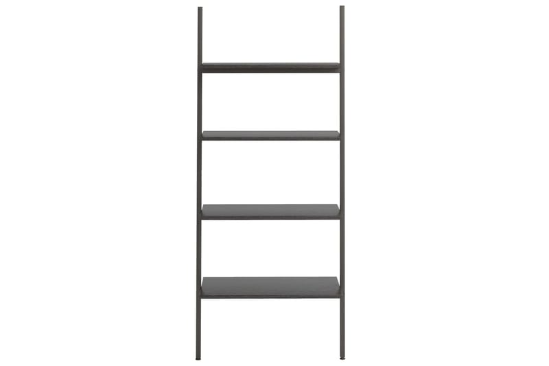 beBasic 4-kerroksinen kalteva hylly musta 64x34x150,5 cm - Musta - Säilytys - Hylly - Kirjahylly