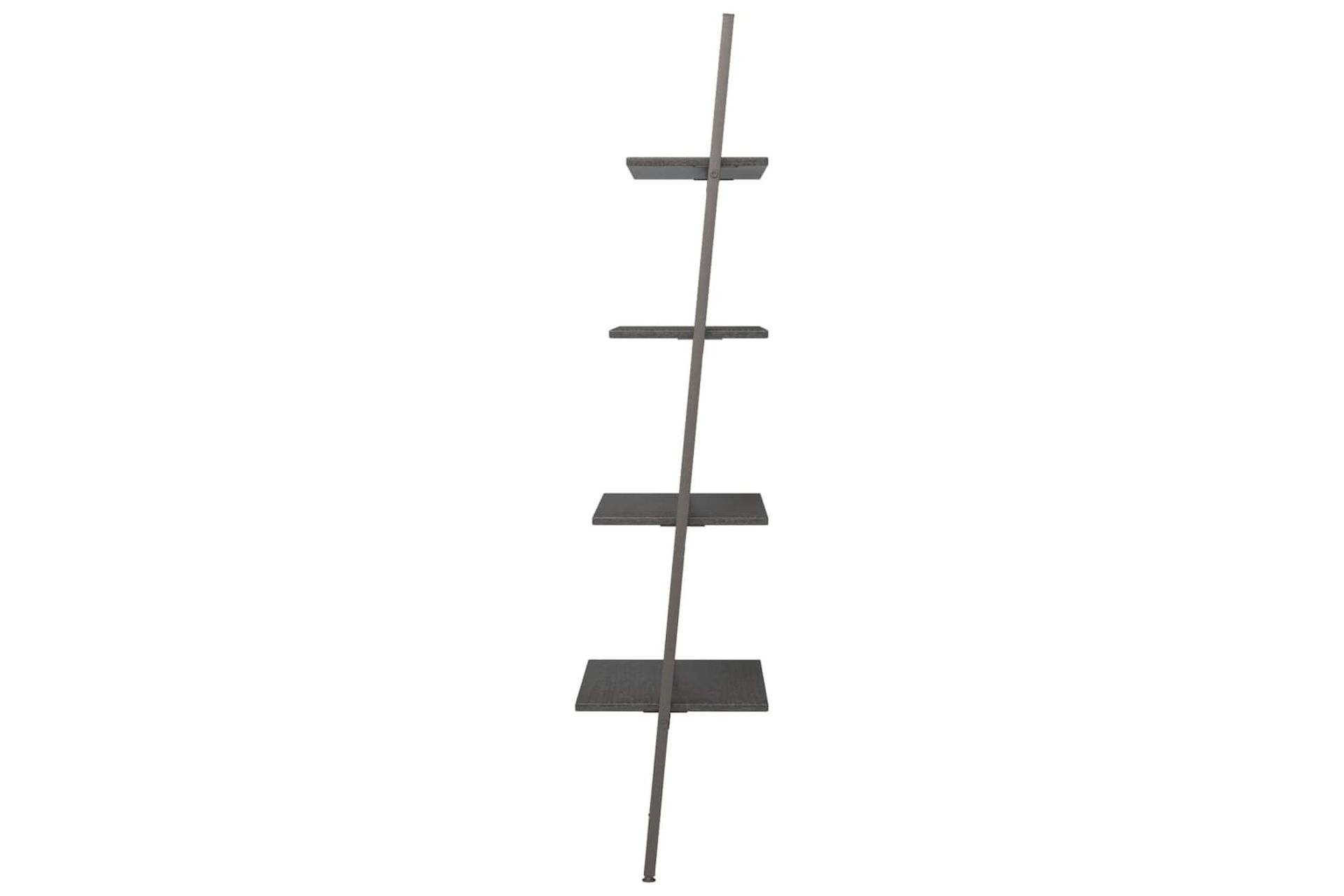 beBasic 4-kerroksinen kalteva hylly musta 64x34x150,5 cm - Musta - Säilytys - Hylly - Kirjahylly
