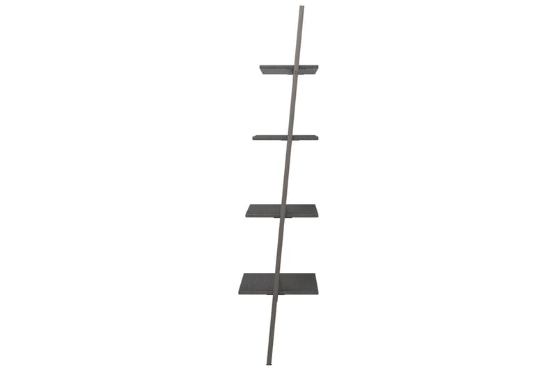 beBasic 4-kerroksinen kalteva hylly musta 64x34x150,5 cm - Musta - Säilytys - Hylly - Kirjahylly