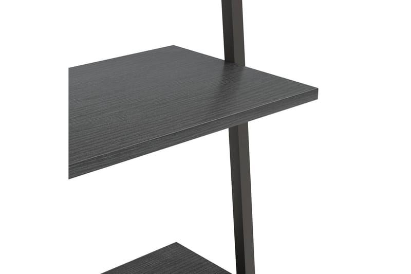beBasic 4-kerroksinen kalteva hylly musta 64x34x150,5 cm - Musta - Säilytys - Hylly - Kirjahylly