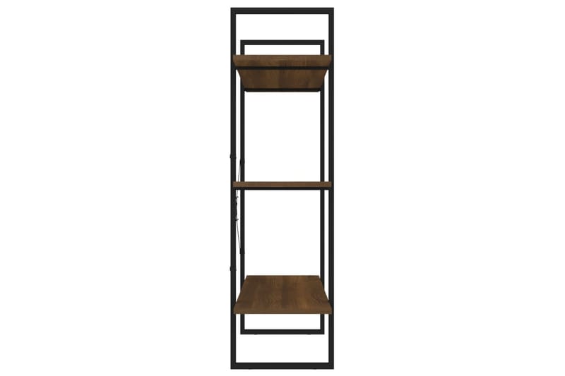 beBasic Kirjahylly ruskea tammi 100x30x105 cm tekninen puu - Ruskea - Säilytys - Hylly - Kirjahylly
