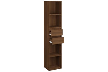 beBasic Kirjahylly ruskea tammi 36x30x171 cm tekninen puu - Ruskea - Säilytys - Hylly - Kirjahylly