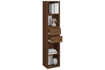 beBasic Kirjahylly ruskea tammi 36x30x171 cm tekninen puu - Ruskea - Säilytys - Hylly - Kirjahylly