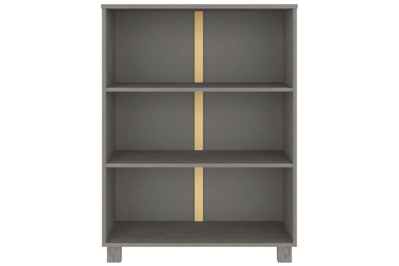 beBasic Kirjahylly vaaleanharmaa 85x35x112 cm täysi mänty - Harmaa - Säilytys - Hylly - Kirjahylly