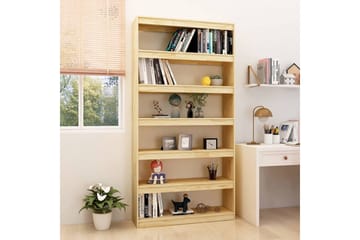 beBasic Kirjahylly/tilanjakaja 100x30x200 cm täysi mänty - Ruskea - Säilytys - Hylly - Kirjahylly