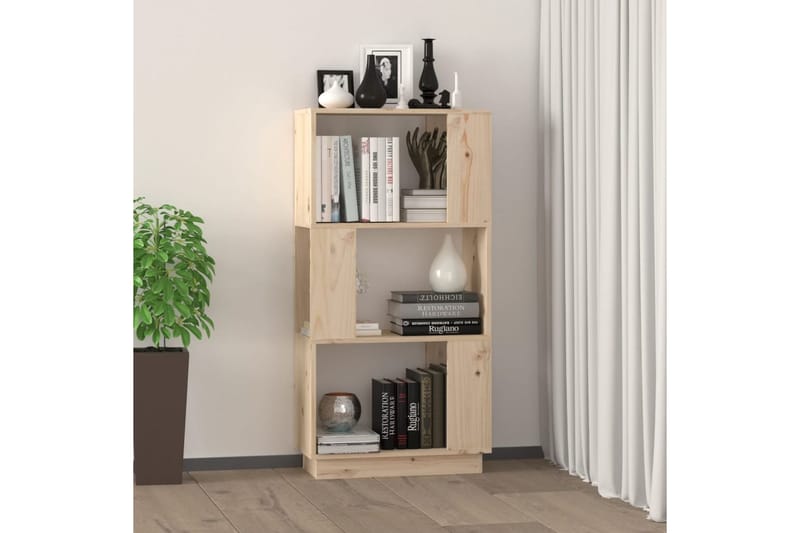 beBasic Kirjahylly/tilanjakaja 51x25x101 cm täysi mänty - Ruskea - Säilytys - Hylly - Kirjahylly