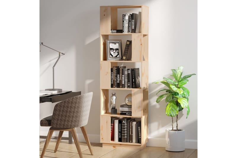 beBasic Kirjahylly/tilanjakaja 51x25x163,5 cm täysi mänty - Ruskea - Säilytys - Hylly - Kirjahylly