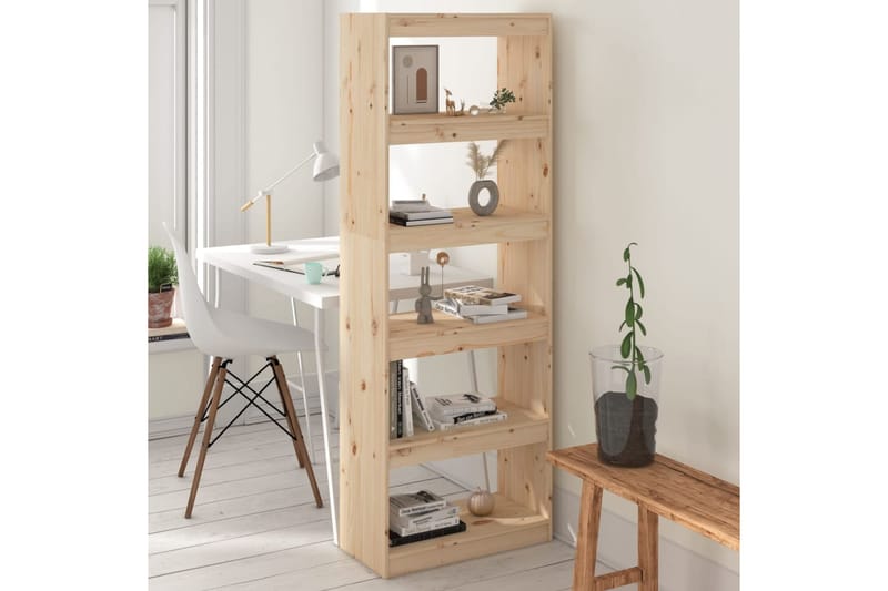 beBasic Kirjahylly/tilanjakaja 60x30x167,5 cm täysi mänty - Ruskea - Säilytys - Hylly - Kirjahylly