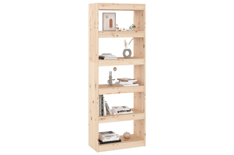 beBasic Kirjahylly/tilanjakaja 60x30x167,5 cm täysi mänty - Ruskea - Säilytys - Hylly - Kirjahylly