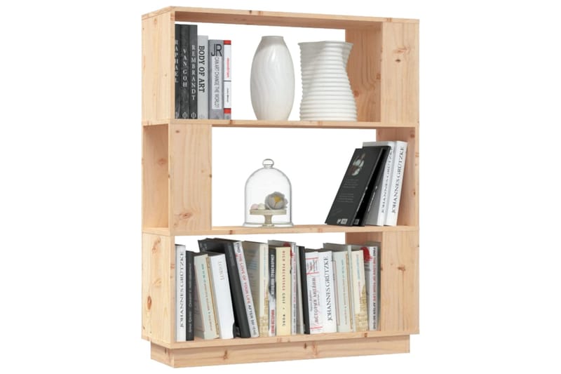 beBasic Kirjahylly/tilanjakaja 80x25x101 cm täysi mänty - Ruskea - Säilytys - Hylly - Kirjahylly