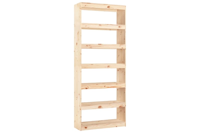 beBasic Kirjahylly/tilanjakaja 80x30x199,5 cm täysi mänty - Ruskea - Säilytys - Hylly - Kirjahylly
