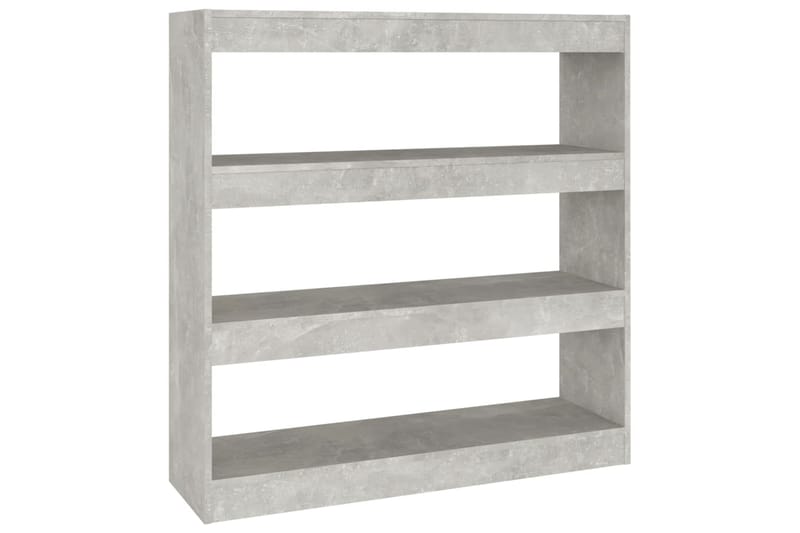 beBasic Kirjahylly/tilanjakaja betoninharmaa 100x30x103 cm - Harmaa - Säilytys - Hylly - Kirjahylly