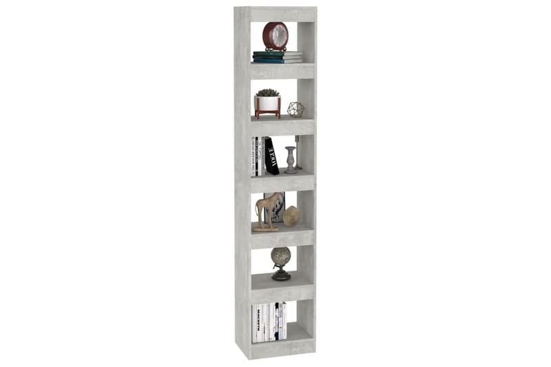 beBasic Kirjahylly/tilanjakaja betoninharmaa 40x30x198 cm - Harmaa - Säilytys - Hylly - Kirjahylly