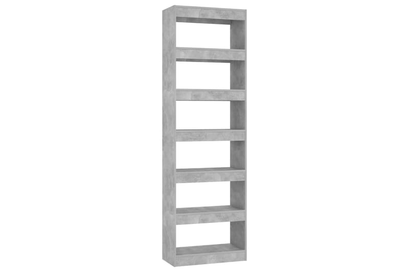 beBasic Kirjahylly/tilanjakaja betoninharmaa 60x30x198 cm - Harmaa - Säilytys - Hylly - Kirjahylly