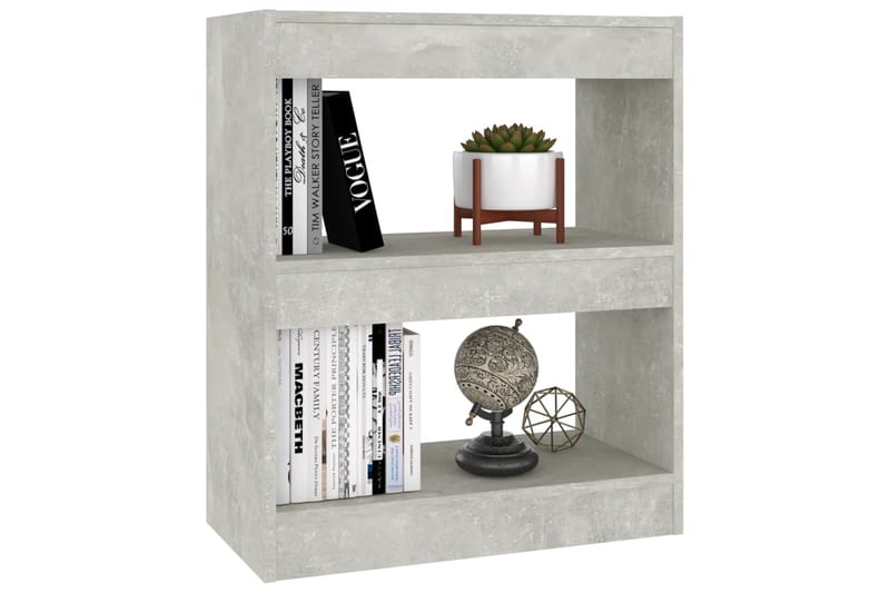 beBasic Kirjahylly/tilanjakaja betoninharmaa 60x30x72 cm - Harmaa - Säilytys - Hylly - Kirjahylly