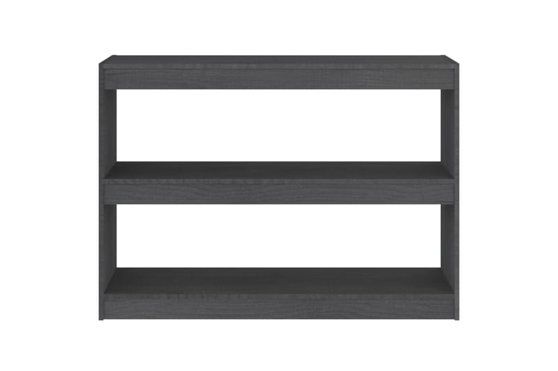 beBasic Kirjahylly/tilanjakaja harmaa 100x30x71,5 cm täysi mänty - Harmaa - Säilytys - Hylly - Kirjahylly