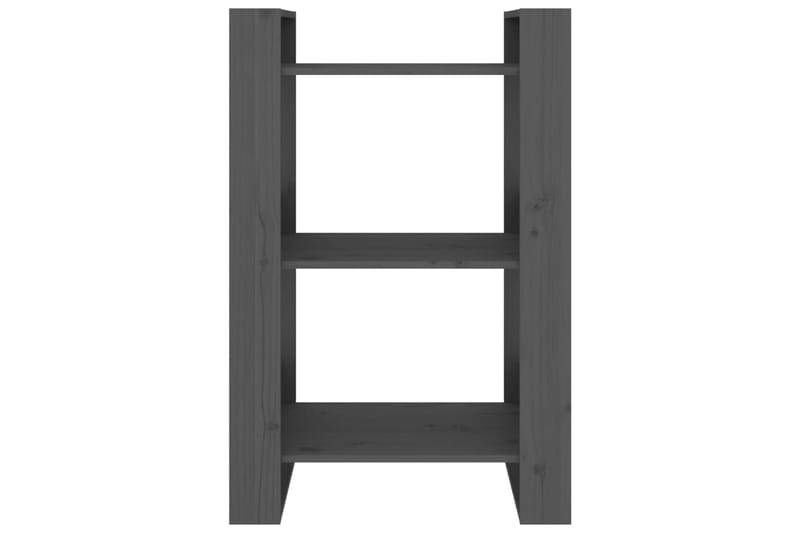 beBasic Kirjahylly/tilanjakaja harmaa 60x35x91 cm täysi mänty - Harmaa - Säilytys - Hylly - Kirjahylly