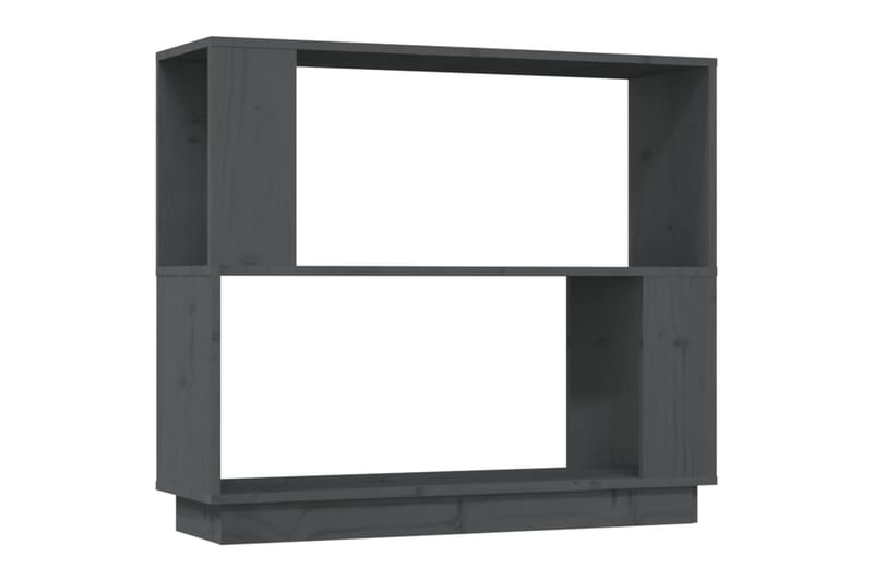 beBasic Kirjahylly/tilanjakaja harmaa 80x25x70 cm täysi mänty - Harmaa - Säilytys - Hylly - Kirjahylly