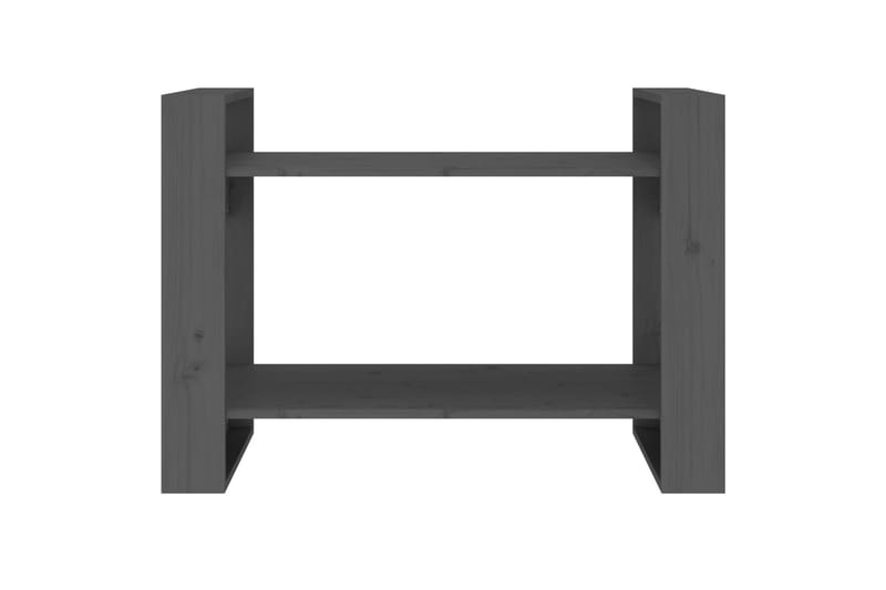 beBasic Kirjahylly/tilanjakaja harmaa 80x35x56,5 cm täysi mänty - Harmaa - Säilytys - Hylly - Kirjahylly