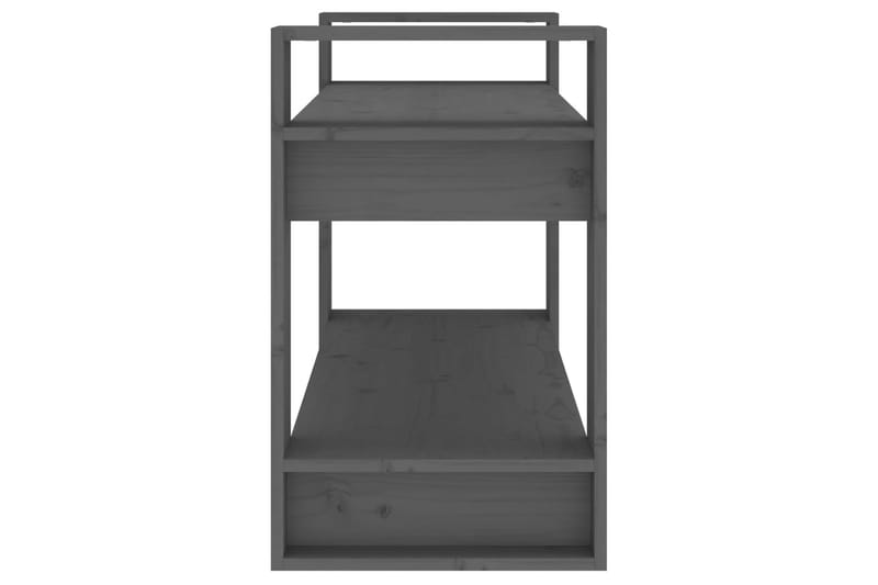 beBasic Kirjahylly/tilanjakaja harmaa 80x35x56,5 cm täysi mänty - Harmaa - Säilytys - Hylly - Kirjahylly