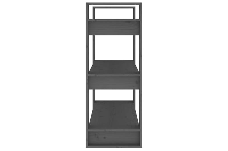 beBasic Kirjahylly/tilanjakaja harmaa 80x35x91 cm täysi mänty - Harmaa - Säilytys - Hylly - Kirjahylly