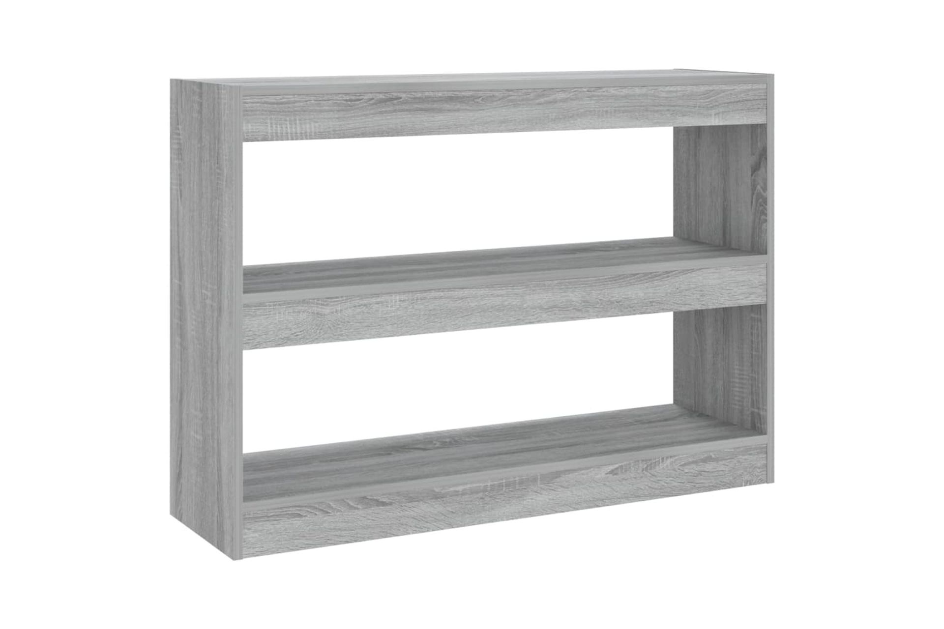 beBasic Kirjahylly/tilanjakaja harmaa Sonoma 100x30x72 cm - Harmaa - S�äilytys - Hylly - Kirjahylly
