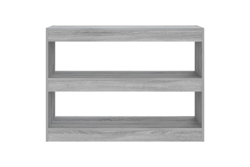 beBasic Kirjahylly/tilanjakaja harmaa Sonoma 100x30x72 cm - Harmaa - Säilytys - Hylly - Kirjahylly